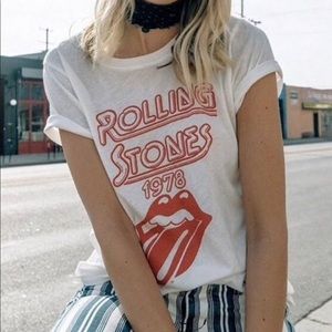 Rolling Stones Lips ‘78 Vintage White Tee